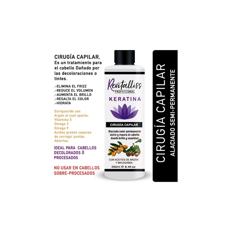 Keratina Brasileña Revitalliss Cirugía Capilarshampoo 250ml