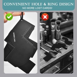 Does Not Apply Enhancement Card for Barbers with Measurement Indicators, Reusable Hairline