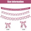2 Pcs Bow Garland 6.9Ft Bow Garland Banner Silk Bow