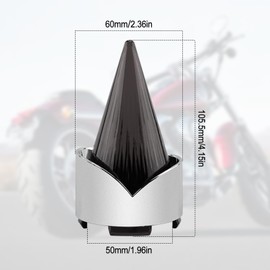Smoke Bullet Turn Signal Light Lens Cover Fit for Harley Softail Street Glide Road Glide Fatboy Sportster Dyna De-luxe Bikes (Not for Sealed LED Harley Lights&Pancake-style Lens) (Chrome Smoke)