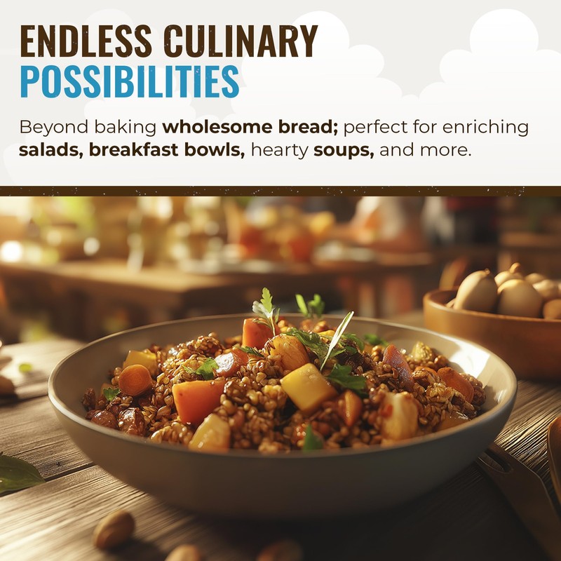 Grand Teton Ancient Grains - 100% Organic Einkorn Berries, Premium