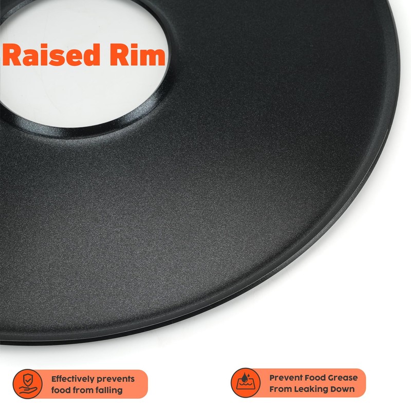 Charkettle Kettle Grill Flat Top Griddle, Nonstick Plancha Insert for