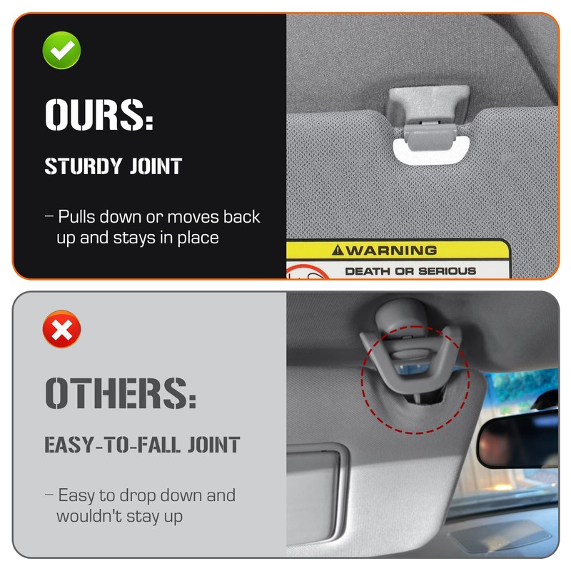 Left & Right Sun Visor for 2011-2015 Hyundai Elantra (NOT