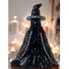 5 inch Black Witch figure with pencil holder hat. With