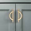 Amerdeco 6 Pack Brushed Gold Cabinet Pulls 3.75 Inch(96MM) Hole