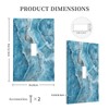 OILbiexn Decorative Light Switch Cover Abstract Luxury Blue Gradient Marble