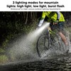 Bike Light with Horn 3 Lighting Modes USB Charging Waterproof