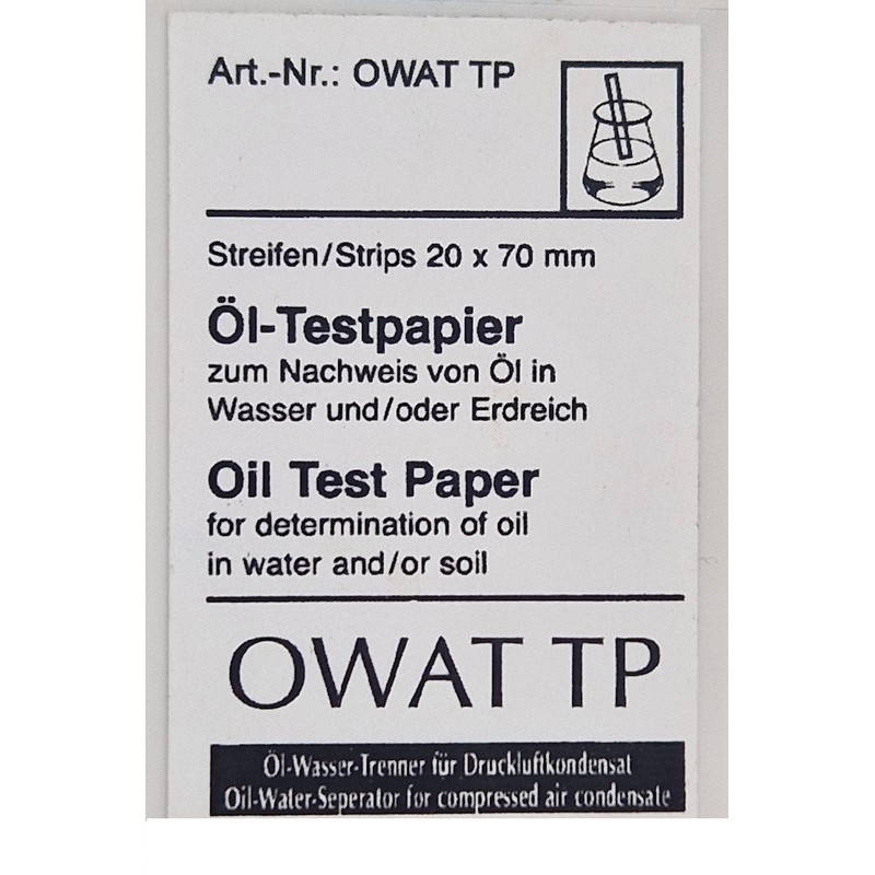 Fittingstore - Oil Test Paper for Oil Water Separators (Item: