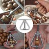 ZEACCT 1 Pcs Nut Cracker, Stainless Steel Pecan Cracker, Triangle