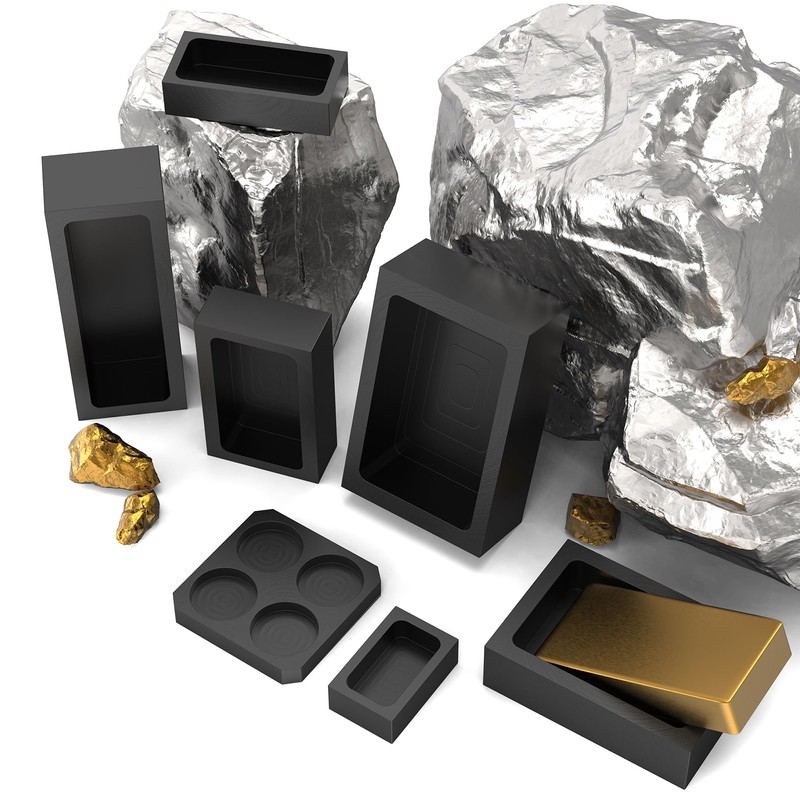 MMasters#8kg Premium Graphite Ingot Mold for Metal Casting - High-Purity