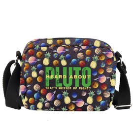 JTOUK Detective TV Show Inspired Crossbody Bag Pineapple Gift Shawn and Gus Gift Comedy TV Show Inspired Gift (Pluto HKB EU)