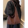 Suede Tote Bag for Women Shoulder Bag Retro Handbags Soft