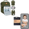 KeaBabies Diaper Bag Backpack and Portable Diaper Changing Pad -
