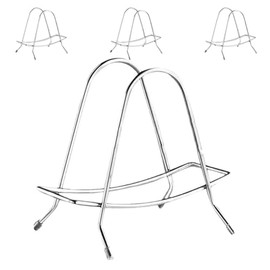 Stainless Steel Chopping Board Holder Set of 4 Kitchen Organiser Space Saving for Chopping Boards and Pot Lid Stand Stable Easy to Clean 6.89 x 5.91 x 4.53 Inches