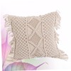 MERRYHAPY Unique Hand Woven Pillow Covers Linen Bolster Case Skin-Friendly