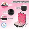 I Love Bingo Pink/Black Double Cushion for Relief During Bingo