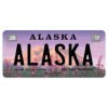 Alaska Metal License Plate Fireweed in Denali. 6" X 12" Souvenir Novelty Plate