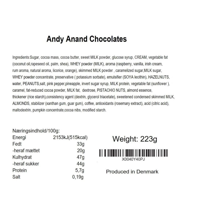 ANDY ANAND CHOCOLATIER Belgian Chocolate Truffles