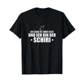 Mens Schiri Whistle Football Funny Referee T-Shirt