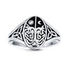 Celtic Antique Style Tree of Life Band Sterling Silver Ring