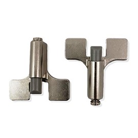 Set of 2 soft-close dampers for GRASS NEXIS slide-on and click-on furniture straps. For retrofitting or replacing