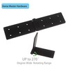 Heavy Duty Gate Hinges, Black Door Hinge with Screws, Adjustable