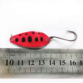 Set of 10 Clever Handy General Purpose Single Hook Multi-Color Set: Trout Earthspoon Micro Spoons 6.0g Perfect for Mountain Stream Fishing for Women