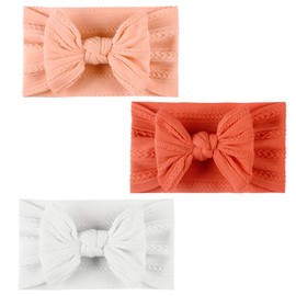 GWAWG 3PCS Baby Headband,Baby Turban Headband Baby Girl Headbands Baby Girl Bows Headband,Toddler Hairbands and Bows Child Hair Accessories