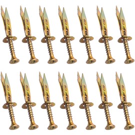 45 Sets of Drywall Anchors,Plasterboard Fixing Screws,Drywall Expansion Plugs and Screws,Plasterboard Wall Plugs