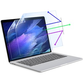 Pack of 2 Blue Light Filter Screen Protectors for 14 Inch 16:9 Aspect Ratio Laptop Screen, Anti-Glare Eye Protection Shield Blocker, HD Bubble-Free UV Blocking Computer Protective Film