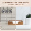 Paper Towel Dispenser Countertop, Acacia Wood Folded Paper Hand Towel
