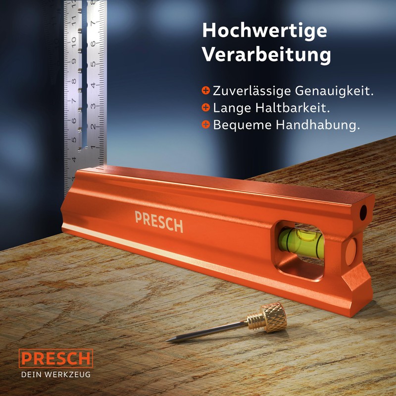 Presch Try Square 300 mm – Highly Precise & Rustproof