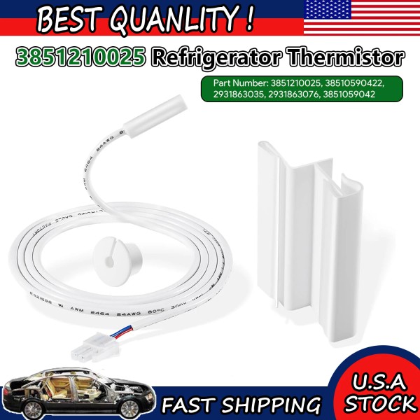 ME-Motor For Dometic 3851210025 Thermistor Kit RV Refrigerator Thermostat Sensor