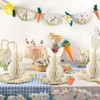 LUMOOM Pack of 3 Easter Decoration Honeycomb Balls, Easter Bunny