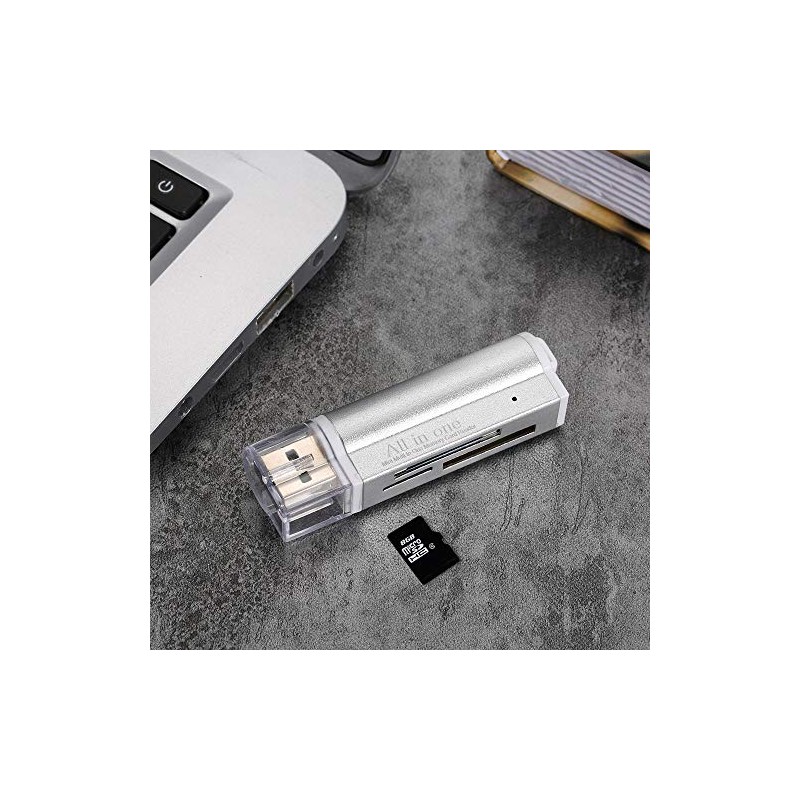 Lector de Tarjetas Todo en USB 2.0 Mini portátil para