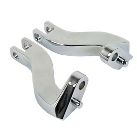 XFMT Motorcycle Chrome 10mm Rear Passenger Footpeg Mount Kit For Harley Touring Road King, Street Glide, Electra Glide Ultra Classic '93-Later