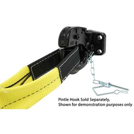 Mytee Products (4 Pack 4" x 20' Recovery Tow Strap Heavy Duty 32,000 lbs Break Strength - Use for Emergency Towing Rope, Tree Saver, Winch Extension, Triple Reinforced Loops, Protective Sleeves