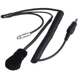 Rugged Radios IMSA Coil Cord Helmet Kit with 3.5mm Ear Buds Jack and Noise Cancelling Dynamic Microphone