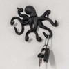 Woodside 6 Hook Cast Iron Wall Mounted Octopus Coat Hanging