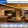 Muzata 10Pack 6.6FT/2M Recessed LED Channel U Shape Black Aluminum