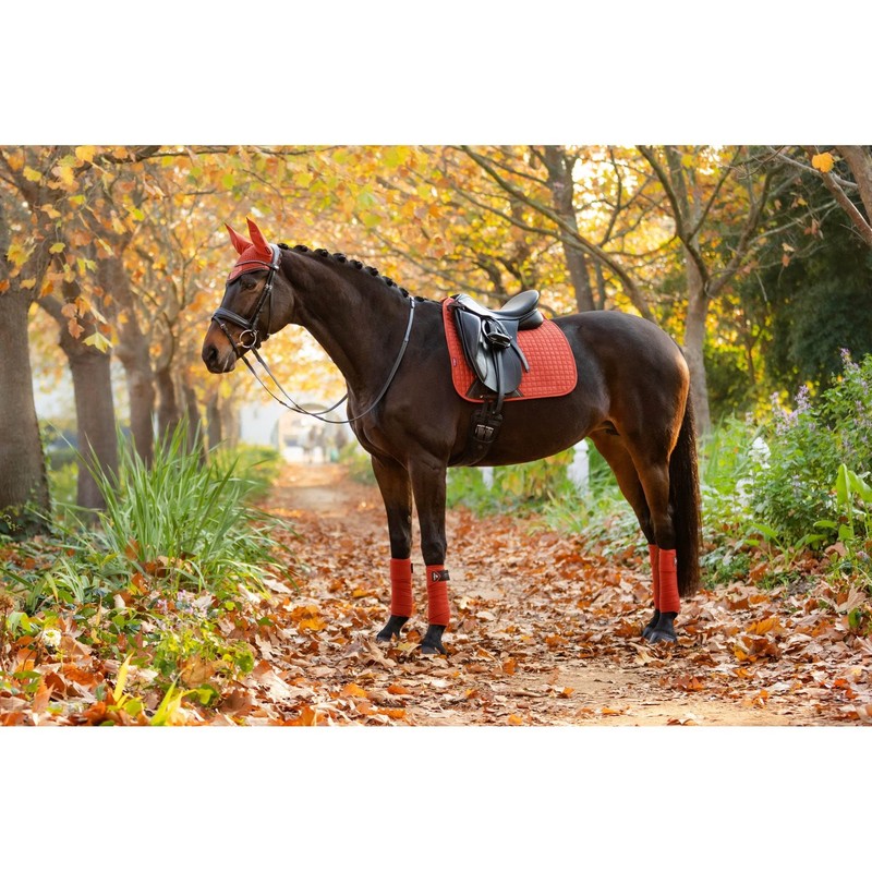 LeMieux Classic Polo Bandages in Sienna with Zipped Case -