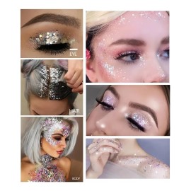 Paleta De Sombras De Ojos Con Lentejuelas De 16 Colores Con