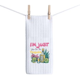 TSOTMO Tequila Kitchen Towel Fiesta Tequila Gift Tequila Party Gift for Tequila Lovers Tequila Bachelorette Gift (Here Tequila)