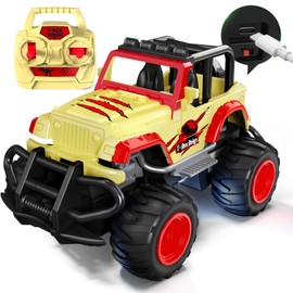 Tecnock Radio Control Car for Children Mini Radio Control Car USB-C Direct Charging Toy Car Christmas Birthday Present (Sand)