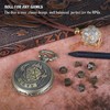 DND 6mm Micro Polyhedral Dice Set with Pocket Watch Shell
