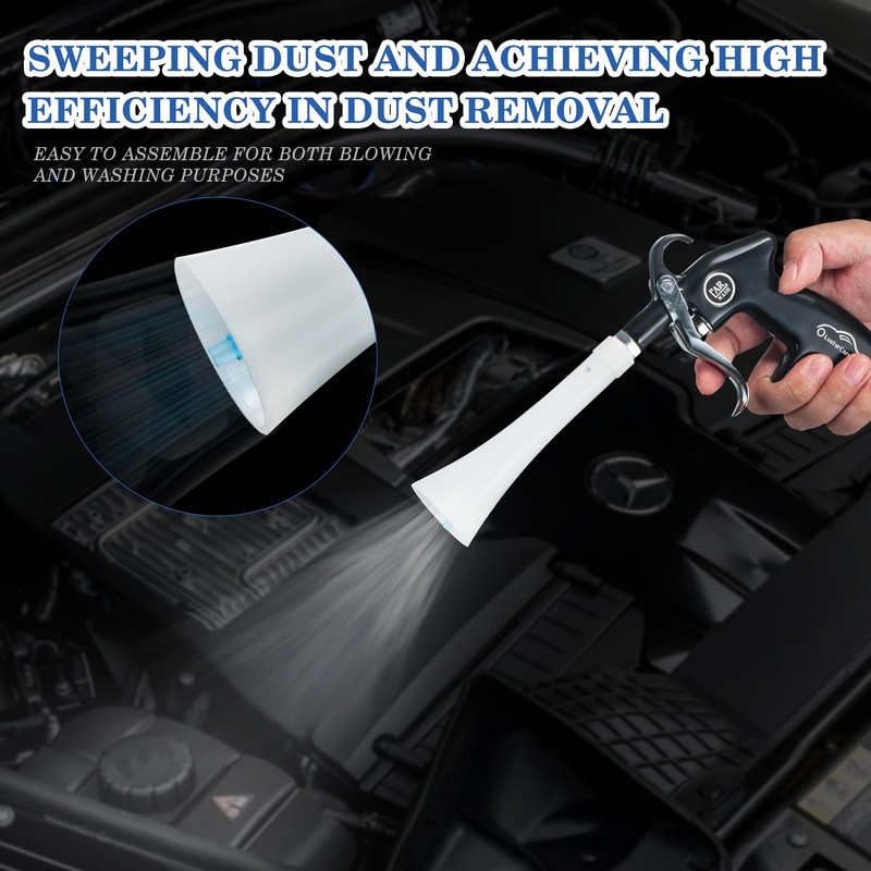LusterCare Tornado Car Cleaning Gun with Replacement Air Gun Blower