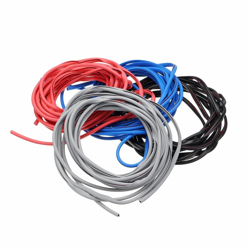 JenNiFer 5m Black/Blue/Red/Grey Rubber Car Door Edge Protector Anti-Collision Strip