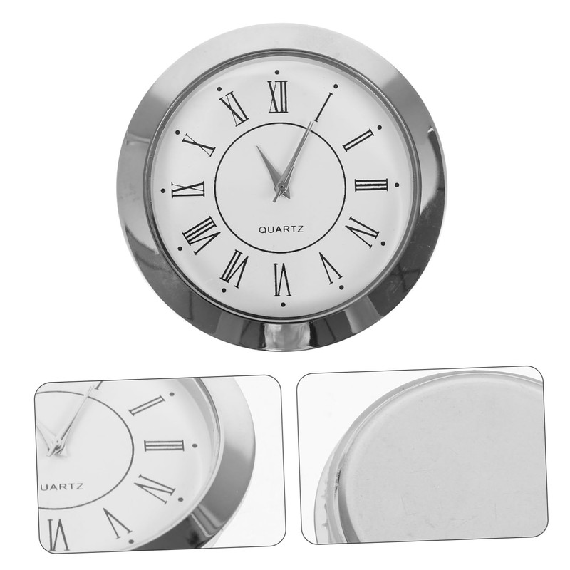 COHEALI Retro Clock Head Insert with Roman Numerals Vintage Round