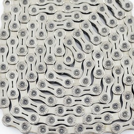 YBN 10 Speed Chain 120 Link w/Power Lock for Shimano Sram Campagnolo, Silver, YB2346
