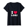 Womens I Love Lori V-Neck T-Shirt